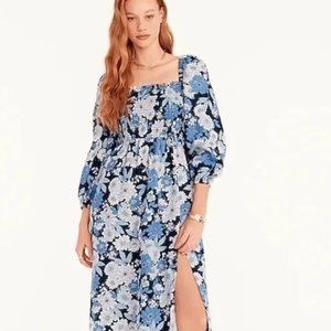 J.Crew Linen Daydream Dress in Zinnia Floral